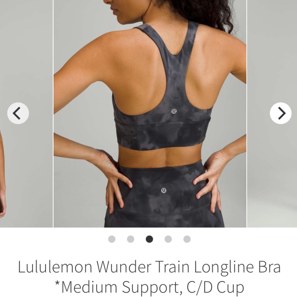 Lululemon NWT Wunder Train Longline Bra 
Medium Support, C/D Cup Sports Bra